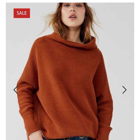 Free People Sweaters - Free People Women's Ottoman Slouchy Sweater Burnt Orange Size XS